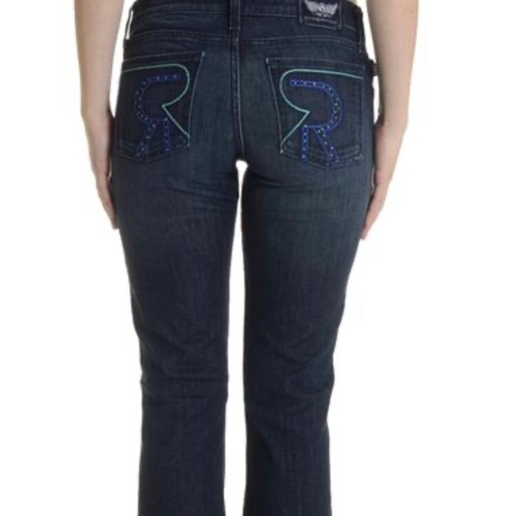 Rock & Republic Kasandra Denim Low Cut Jeans Artemis Bootcut Size 28 - Picture 1 of 8